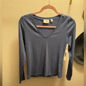 Cyrus Long Sleeve Ribbed Top